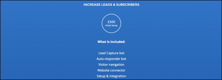 chatbot pricing sample